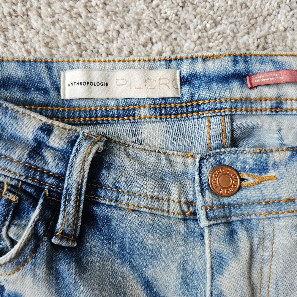 HOST PICK Pilcro The Slim Boyfriend Jeans Anthropologie Tie Die Fit like 27 - Picture 12 of 16